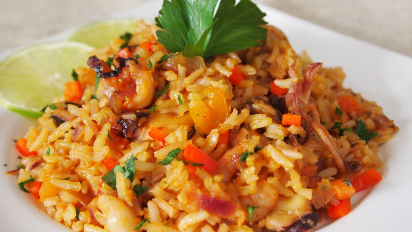 Receta de arroz con marisco